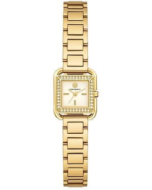 Tory Burch The Kira Square Small Watch, 18Mm X 18Mm - Metallic