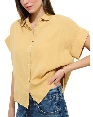 Alex Mill Maddie Linen Blouse - Natural