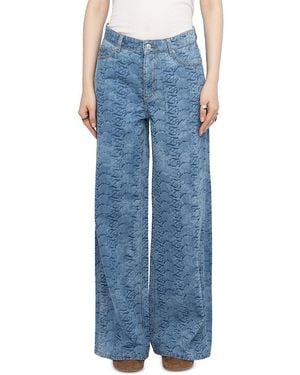 Zadig & Voltaire Ete High Rise Denim Jeans - Blue