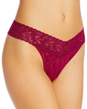 Hanky Panky Signature Lace Original Rise Thong - Red