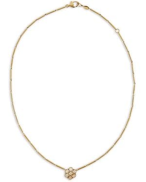 Ileana Makri 18K Fine Florescence Champagne Diamond Daisy Bloom Pendant Necklace, 14.96-16.53 - Metallic