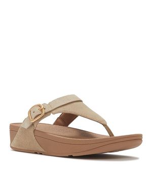 Fitflop Lulu Buckle Wedge Sandals - Brown