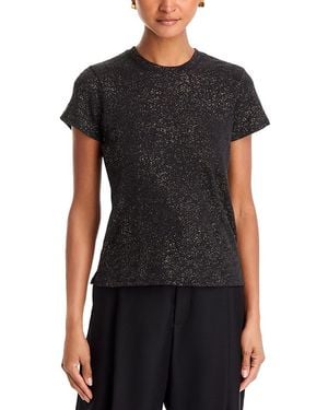 ATM Slub Schoolboy Tee With Foil - Black