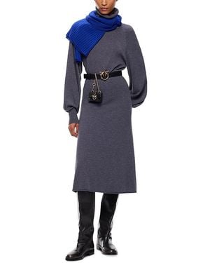 Pinko Nantes Abito Turtleneck Dress - Blue