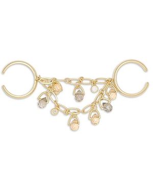 Ramy Brook Brielle Crystal Connected Double Ring - White