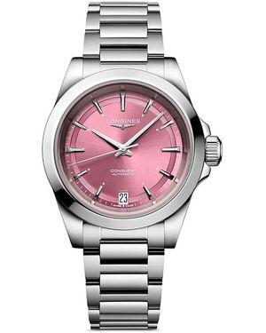 Longines Conquest Watch, 34Mm - Pink