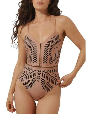 Biliblond Kim Onepiece Swimsuit - Brown