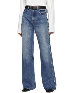 Reformation Cary High Rise Slouchy Jeans - Blue