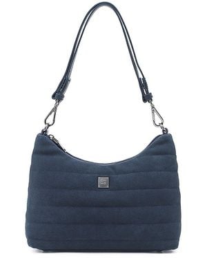 Think Royln Heartbreaker Medium Quilted Suede Shoulder Bag - Blue