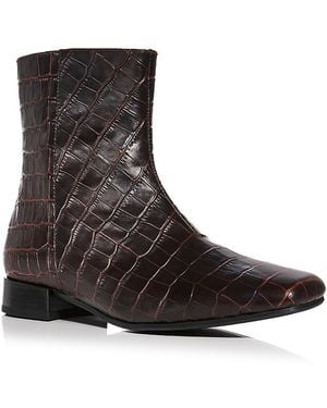 Vagabond Shoemakers Mona Embossed Booties - Brown