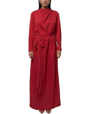JLUXLABEL Victoria Satin Maxi Dress - Red