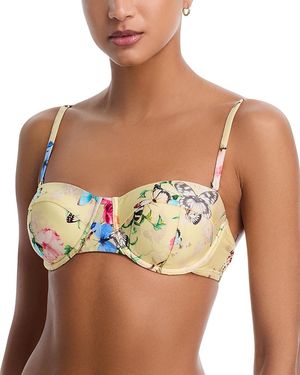 L'Agence Alexandra Structured Bra Bikini Top - Green