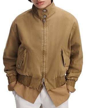 Rag & Bone Eliza Canvas Bomber Jacket - Brown