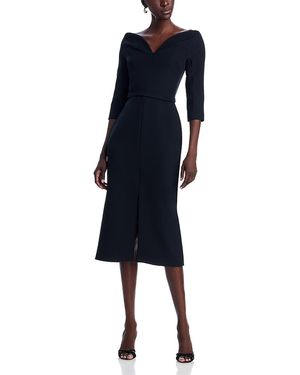 Safiyaa Linda Midi Dress - Blue