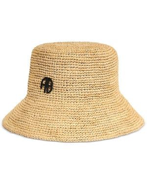Anine Bing Cabana Raffia Bucket Hat - Natural