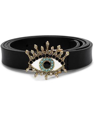 Kurt Geiger Reversible Evil Eye Belt - Black