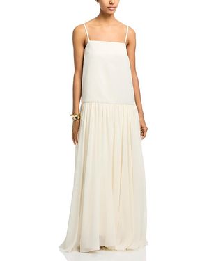 French Connection Marina Silky Maxi Dress - Natural