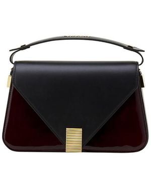 Lanvin Concerto Arpege Patent Leather Bag - Black