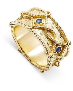 Capucine de Wulf Victoria Labradorite Band Ring - Metallic