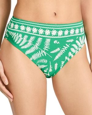Robin Piccone Hailey High Waist Bikini Bottoms - Green