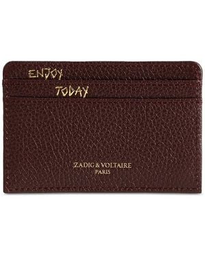 Zadig & Voltaire Pass Leather Wallet - Purple