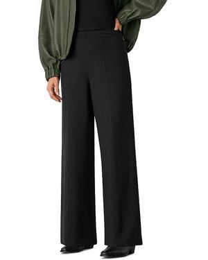 Whistles Petites Ponte Wide Leg Pants - Black