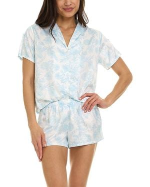 Flora Nikrooz Odessa Shirt & Shorts Pajama Set - White