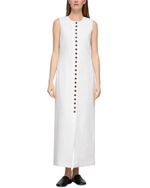 Lafayette 148 New York Sleeveless Straight Maxi Dress - White