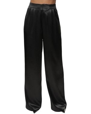 JLUXLABEL Thea Satin Pants - Black