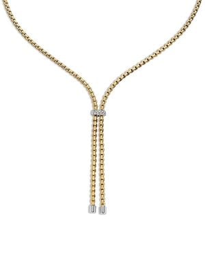 Fope 18K Eka Diamond Lariat Necklace, 17 - Metallic