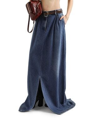 Dolce & Gabbana Long Denim Skirt - Blue