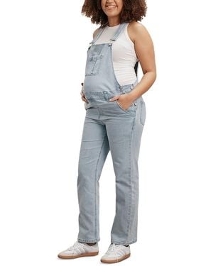 Nom Maternity Mae Overalls - Blue