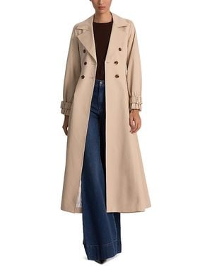 Alice + Olivia Ellie Godet Trench Coat - White