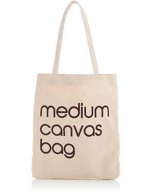 Bloomingdale's Medium Canvas Tote - White