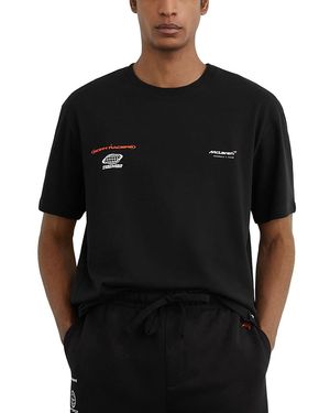 Reiss Mclaren Born Racers Logo Graphic T-Shirt - Black