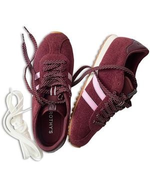 Rothy's The Ivy Knit Retro Sneakers - Red