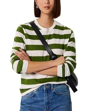 Whistles Striped Long Sleeve Tee - Green