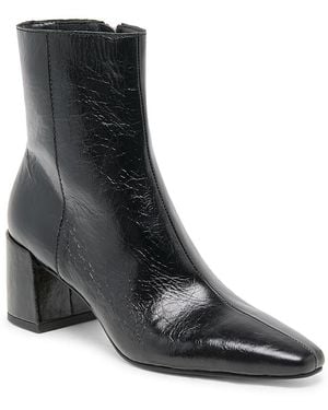 Dolce Vita Bayra Patent Leather Ankle Boots - Black