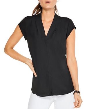 NIC+ZOE Cap Sleeve Day To Night Top - Black