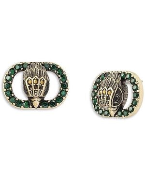 Kurt Geiger Signature Chelsea Eagle Stud Earrings - Green