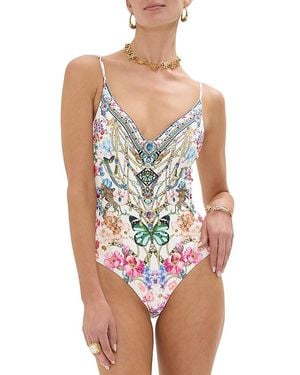 CAMILLA Monserrate Magic Swimsuit in White | Lyst