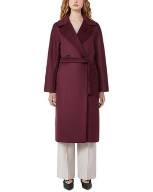 Weekend by Maxmara Wkdresina Long Robe Coat - Red