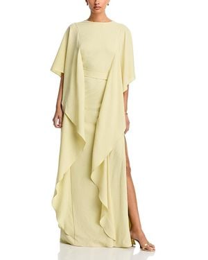Amsale Ruffled Dress - Metallic