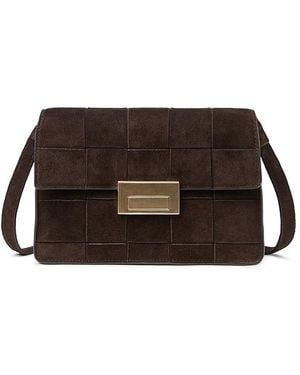 Loeffler Randall Delphine Leather Clutch - Brown