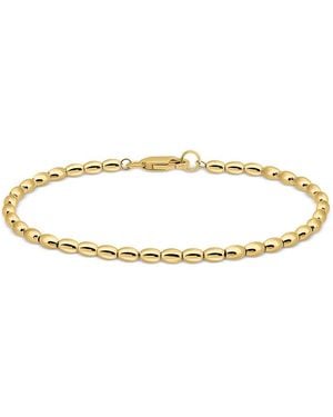 Aqua Oval Beaded Collar Necklace, 16-18 - White