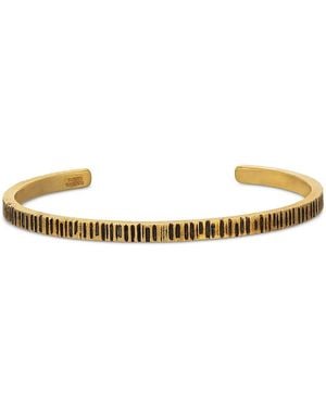 John Varvatos Notched Cuff Bracelet - Metallic