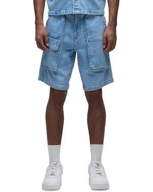 Hudson Jeans Industry Denim 9 Cargo Shorts - Blue