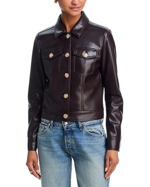 Generation Love Bailey Faux Leather Jacket - Blue