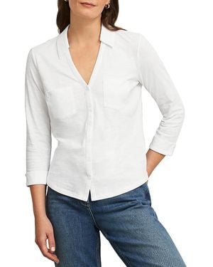 Hobbs Zariah Slub Shirt - White