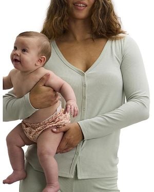 Hatch Collection The Softest Rib Nursing Cardigan - Multicolor